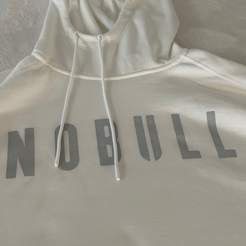 NOBULL White Hoodie. Like new. - Picture 5 of 12